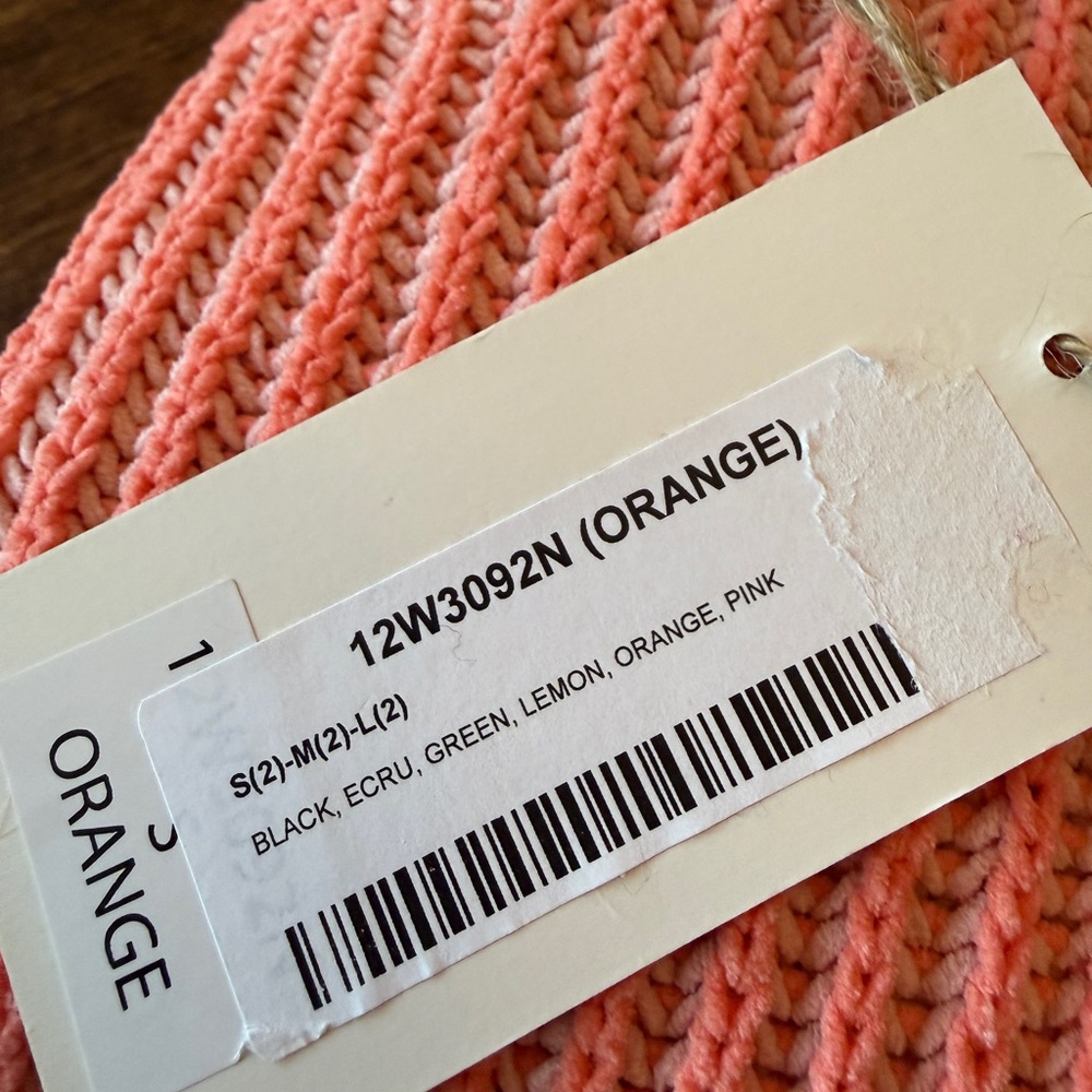 New In New Orange Oversized Ribbed Chenille Crewneck Sweater - Picture 12 of 16